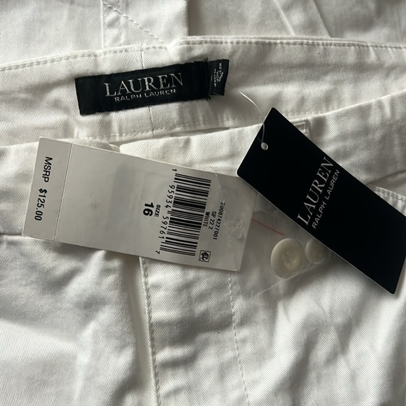 LAUREN RALPH LAUREN Plus-Size Stretch Chino Ankle Pants - Picture 7 of 8